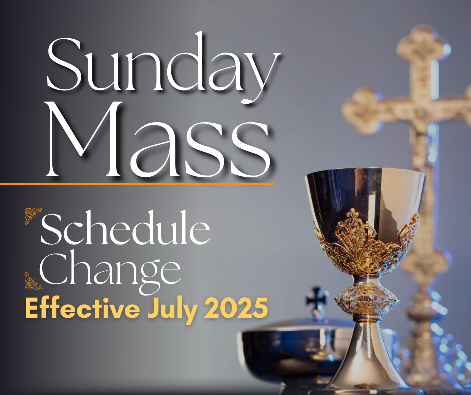 Mass Schedule change